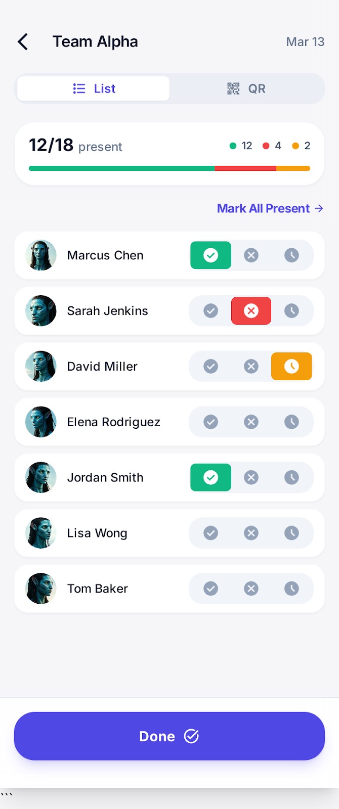 CoachTrack app screens 2