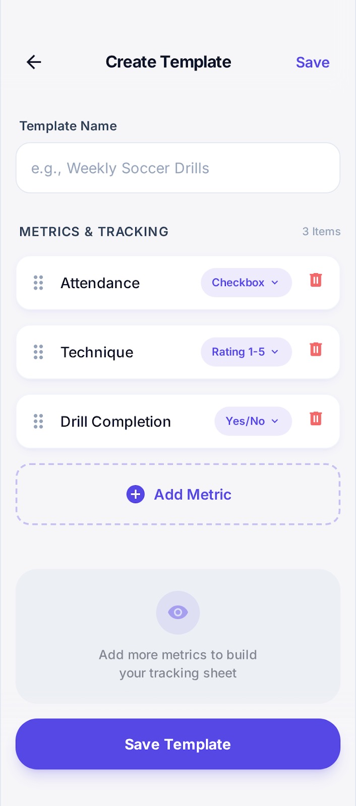 Template builder