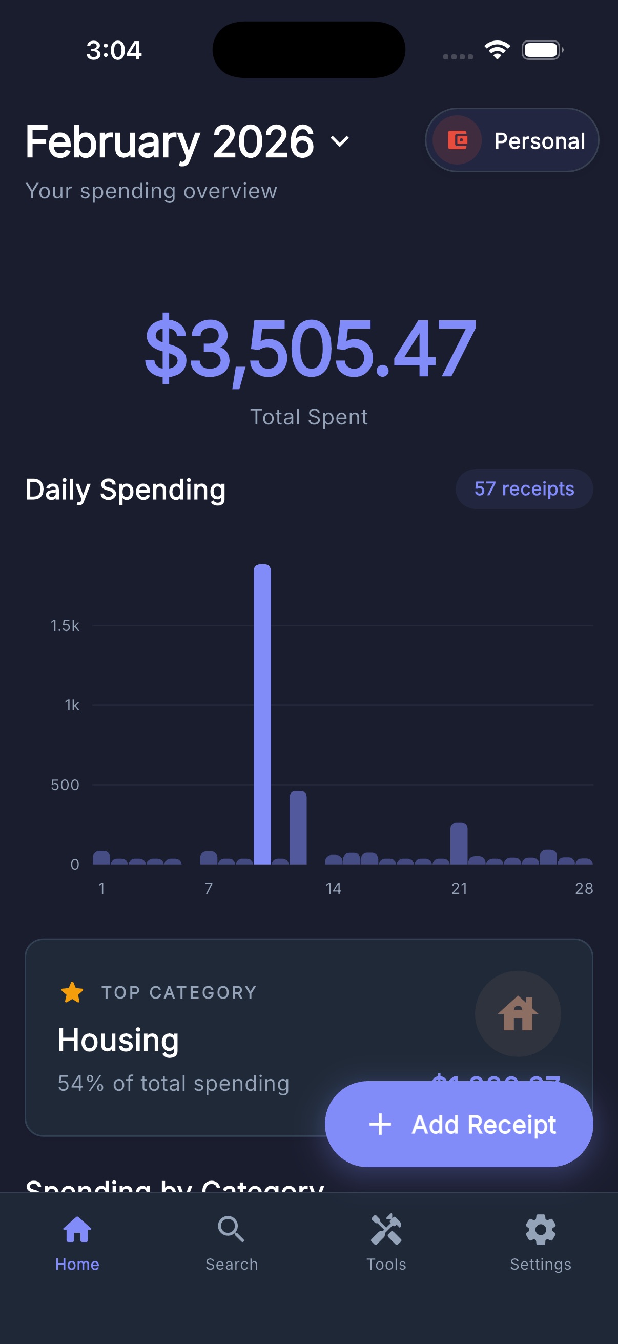 Dashboard dark mode