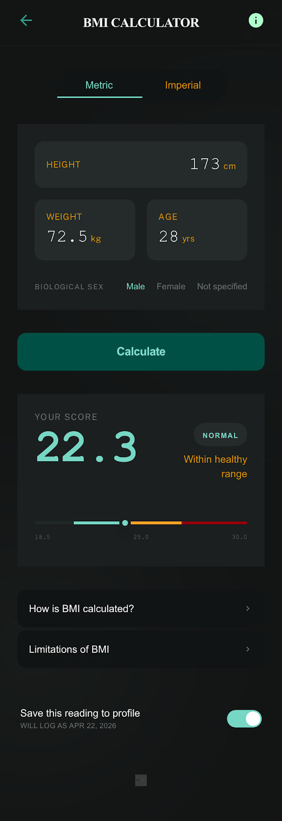 FitCreator bmi calculator fitcreator client 1
