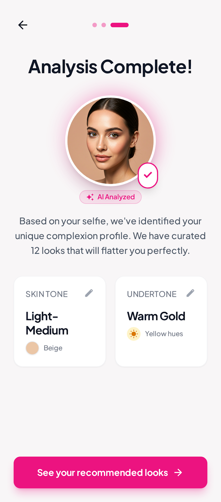 GlamGlow app screens 4