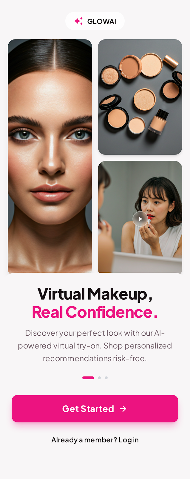 GlamGlow app screens 3