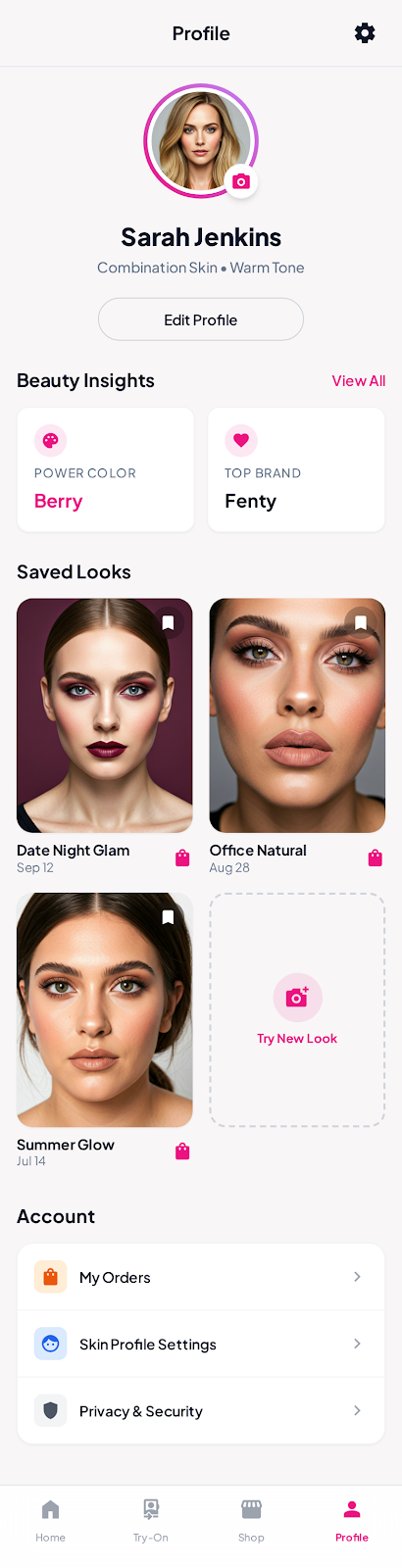 GlamGlow profile overview