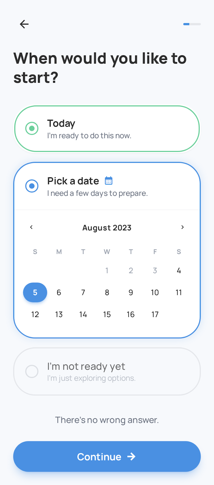QuitWell choose your quit date
