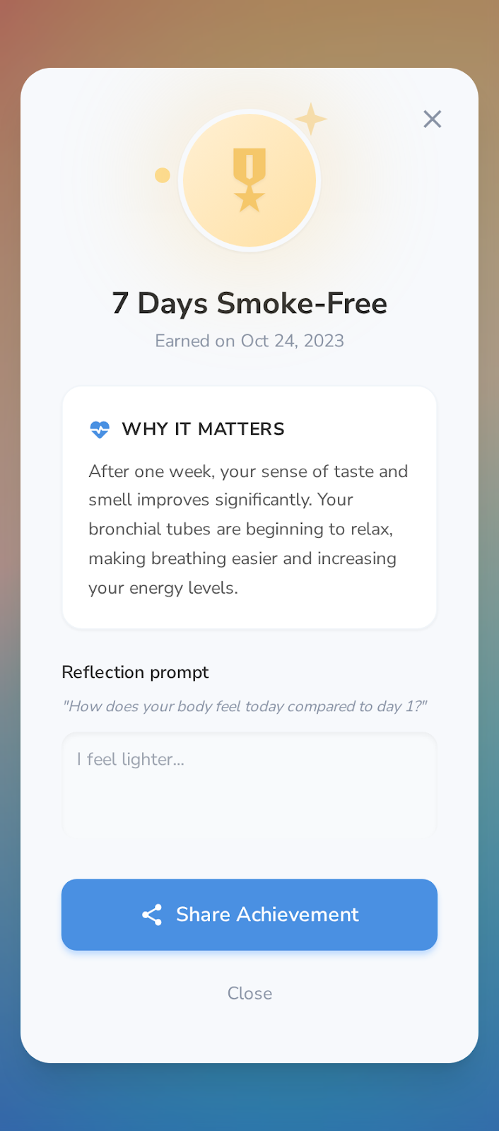 QuitWell untitled screen 1
