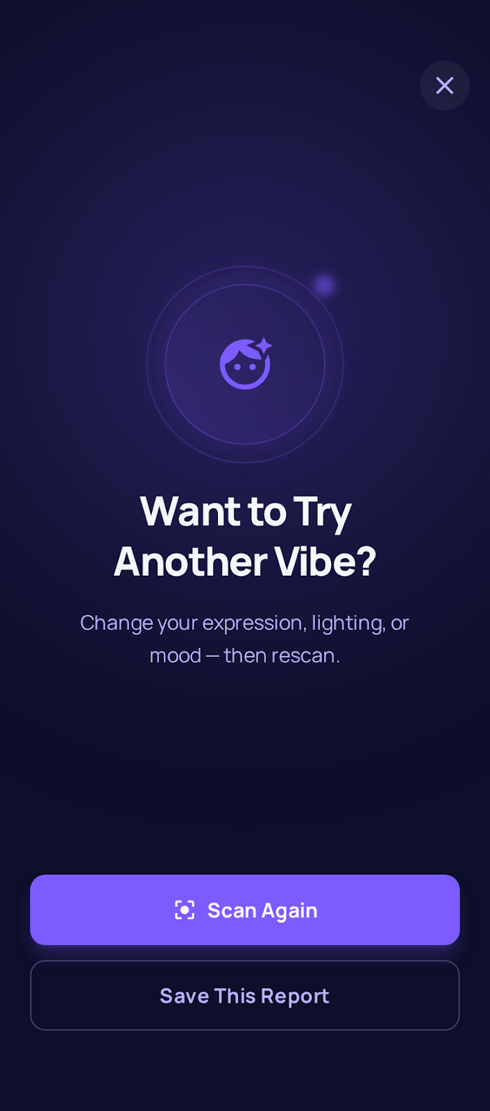 VibeScan retest vibe prompt