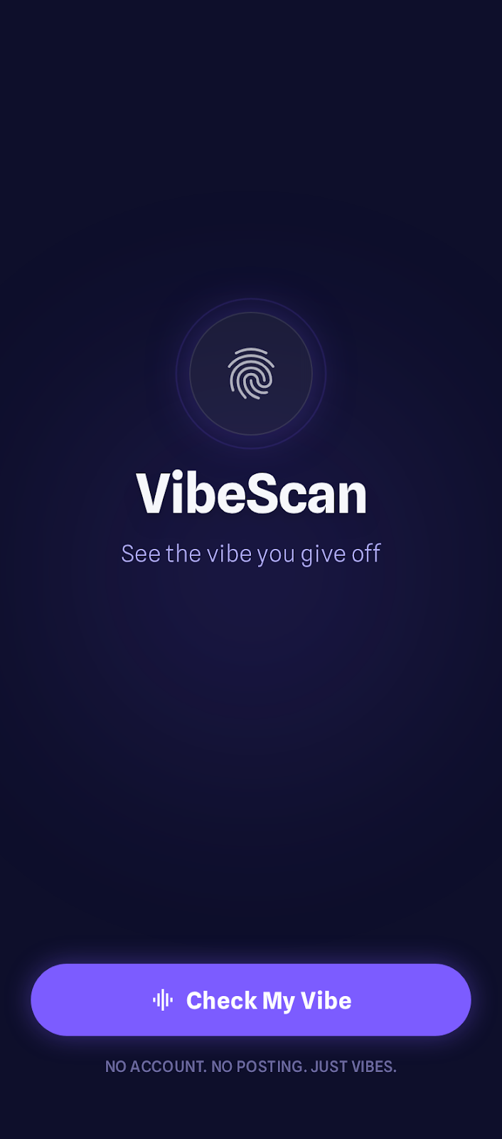 VibeScan app screens 3